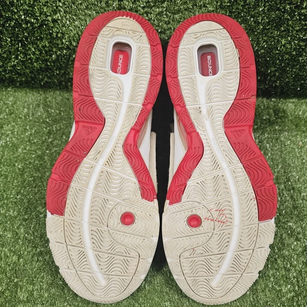Adidas TS Bounce Commander Team White Red Athletic Basketball Sneakers Mens 11.5